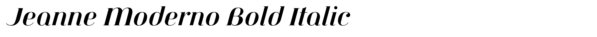 Jeanne Moderno Bold Italic image